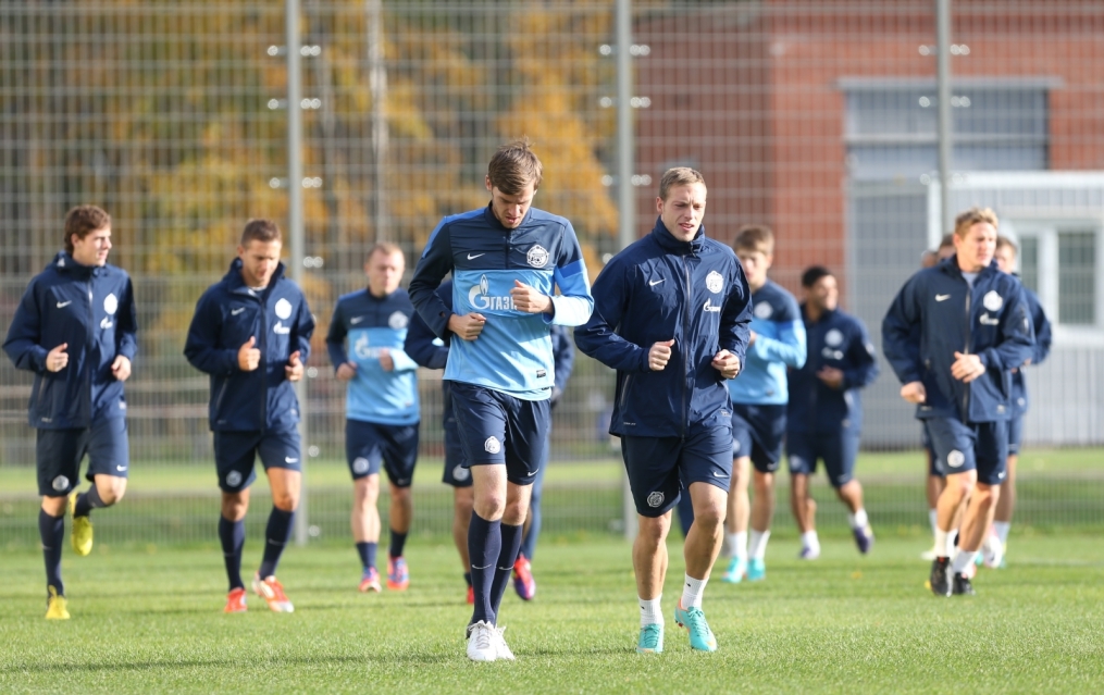 Тренировка перед матчем «Зенит» — «Кубань»