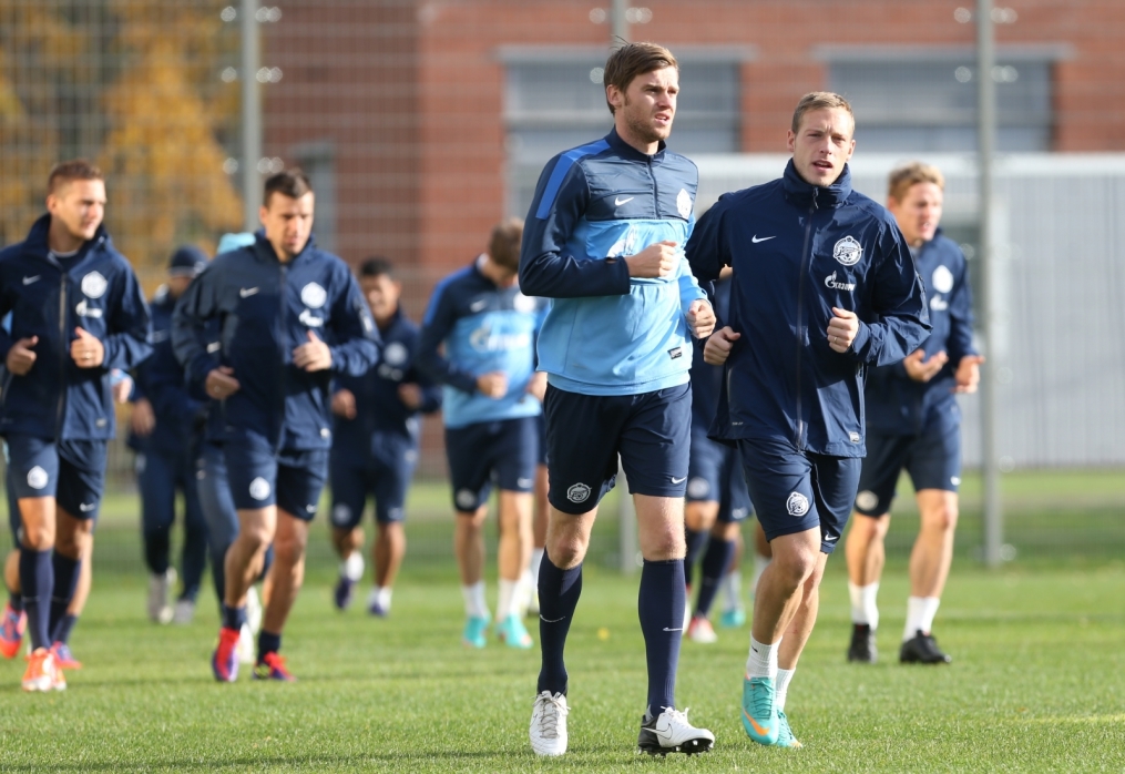 Тренировка перед матчем «Зенит» — «Кубань»