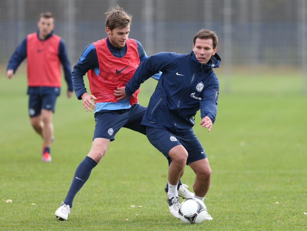 Тренировка перед матчем «Зенит» — «Кубань»