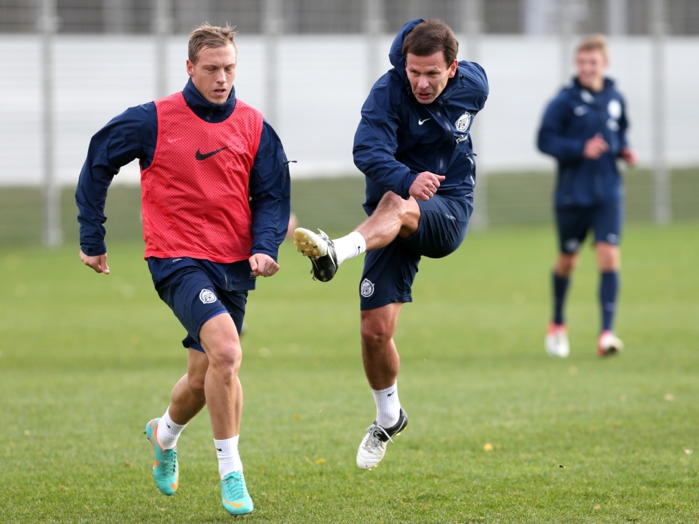 Тренировка перед матчем «Зенит» — «Кубань»