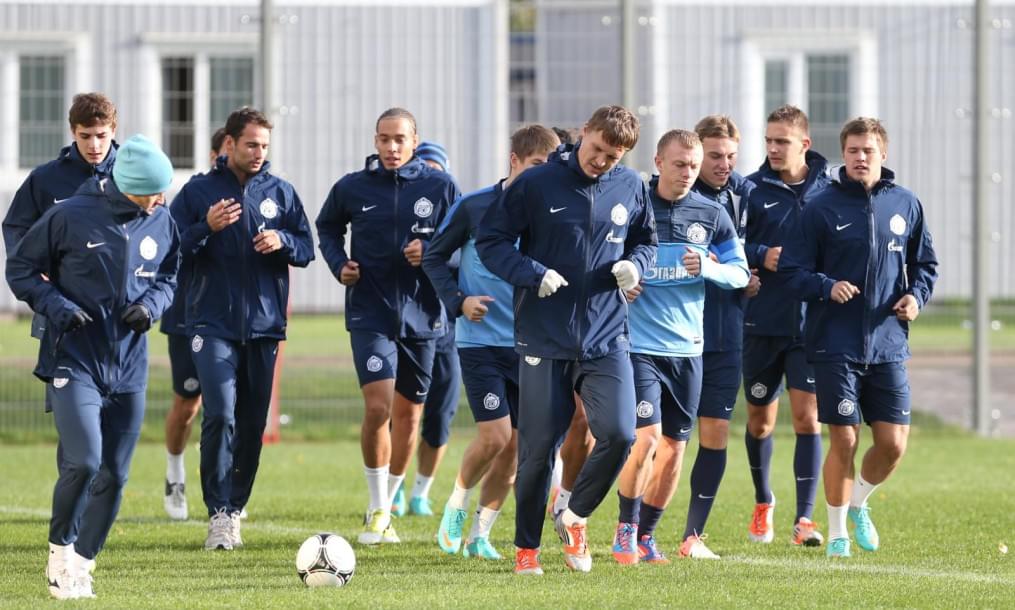 Тренировка перед матчем «Зенит» — «Кубань»