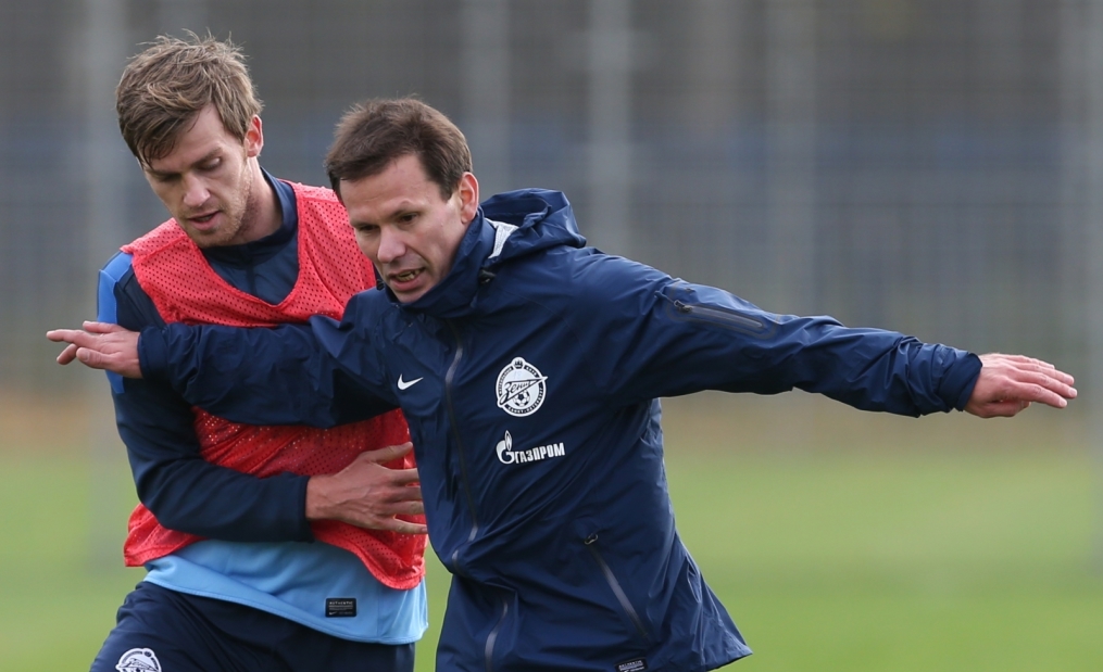 Тренировка перед матчем «Зенит» — «Кубань»