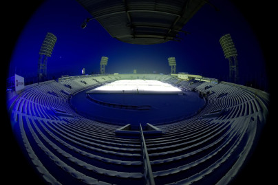 Большая спортивная арена СК «Петровский» готовится к проведению матча
