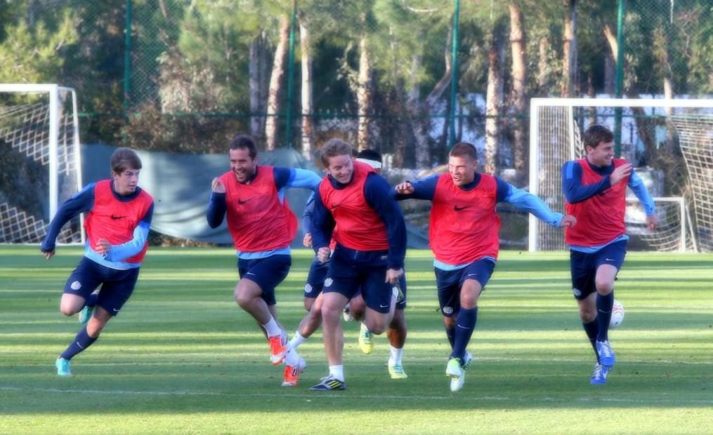 Сборы в Турции: 28 января, вечернее занятие