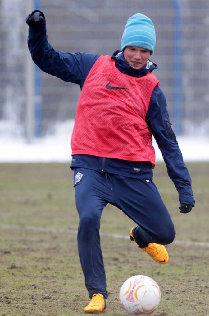 «Зенит»  провел  тренировку в Удельном парке.