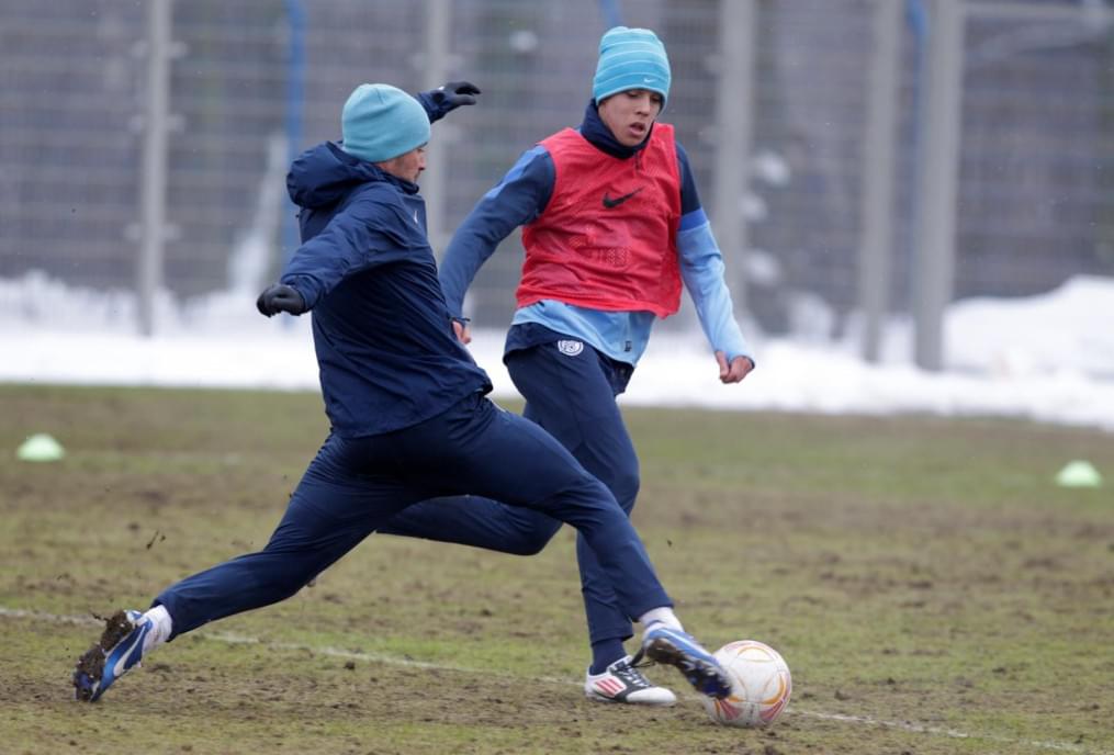 «Зенит»  провел  тренировку в Удельном парке.