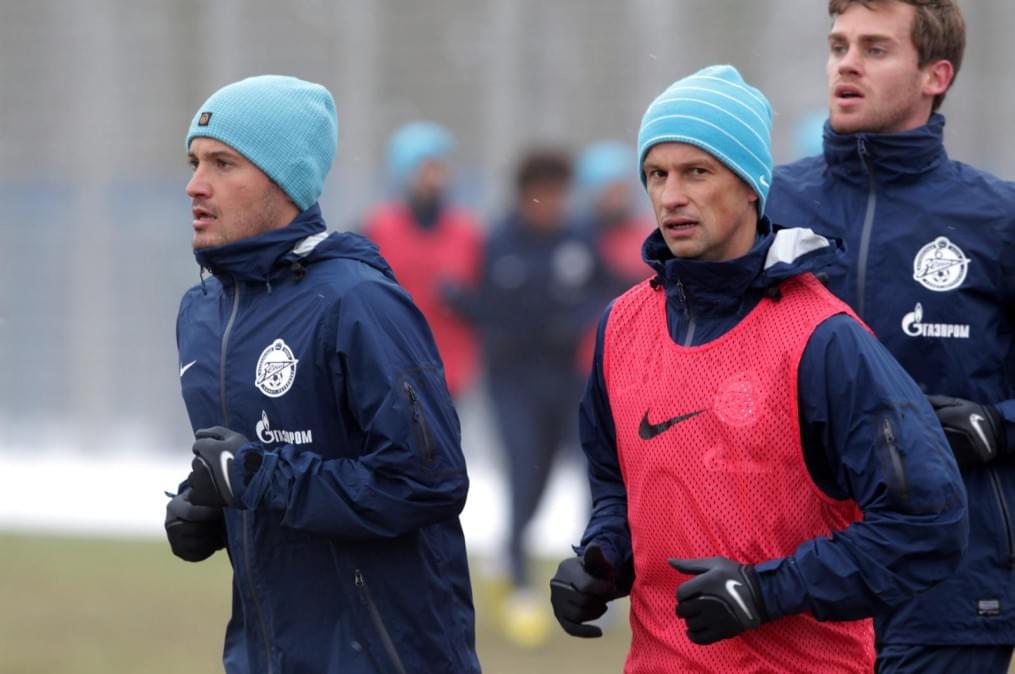 «Зенит»  провел  тренировку в Удельном парке.