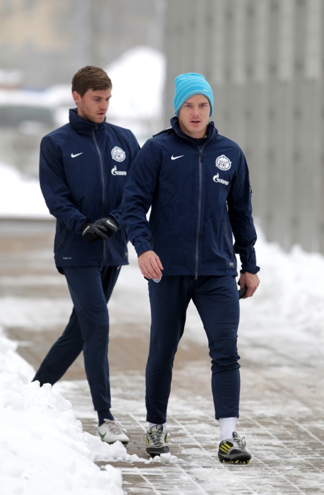 «Зенит»  провел  тренировку в Удельном парке.