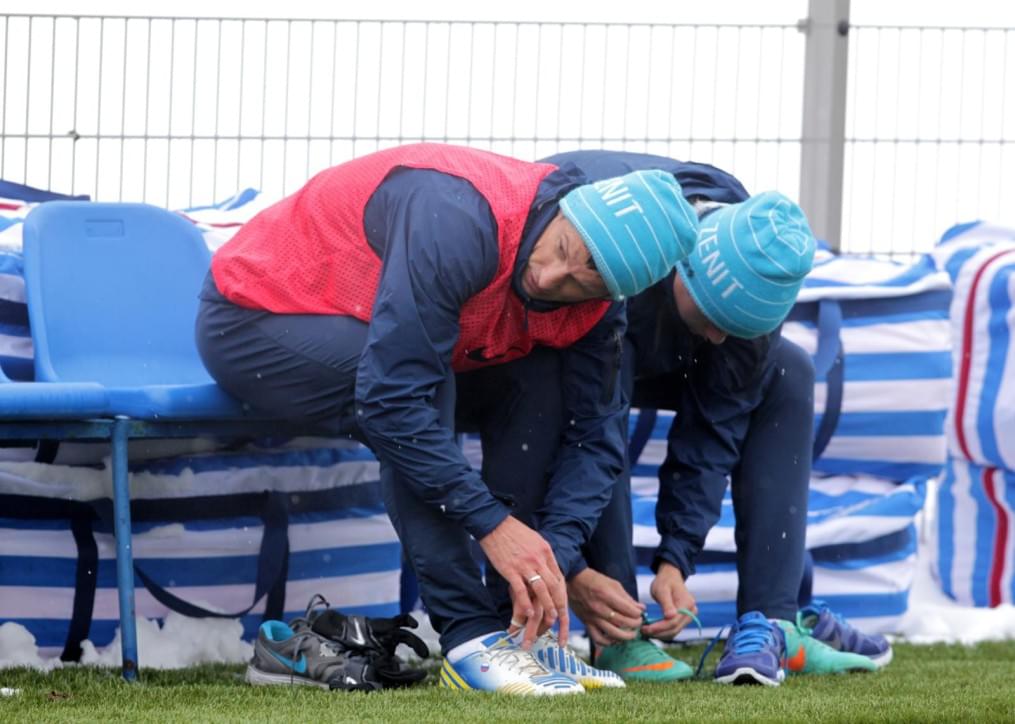 «Зенит»  провел  тренировку в Удельном парке.