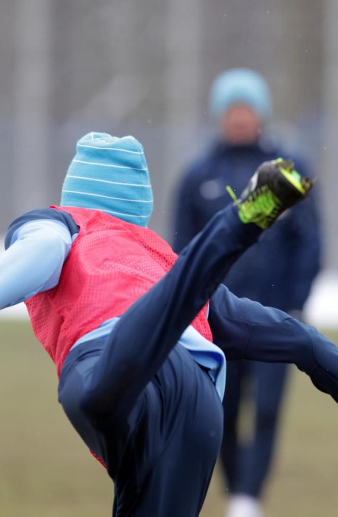 «Зенит»  провел  тренировку в Удельном парке.