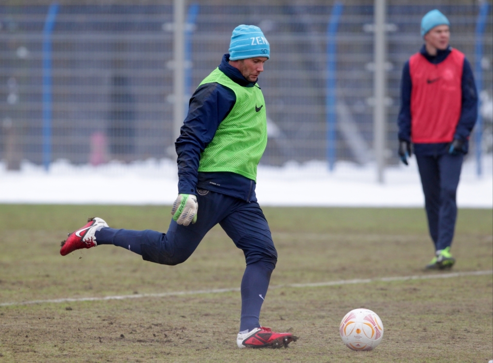 «Зенит»  провел  тренировку в Удельном парке.
