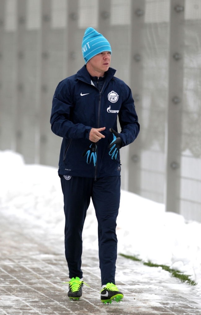 «Зенит»  провел  тренировку в Удельном парке.