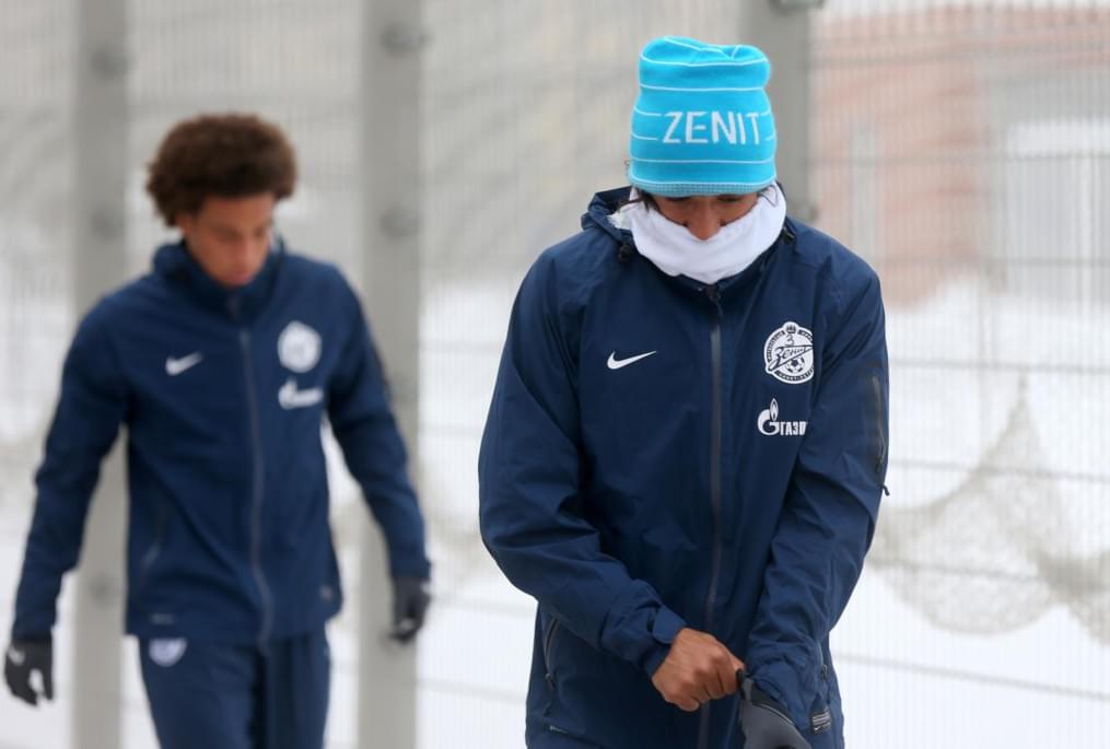 «Зенит»  провел  тренировку в Удельном парке.