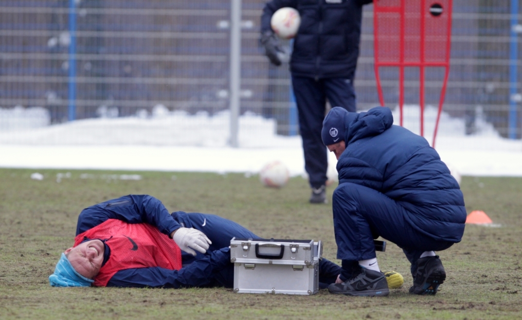 «Зенит»  провел  тренировку в Удельном парке.