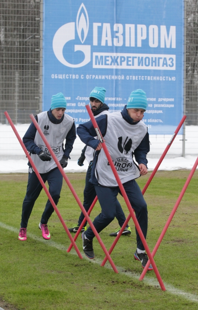 Тренировка «Зенита» перед матчем  «Зенит» — «Ливерпуль»