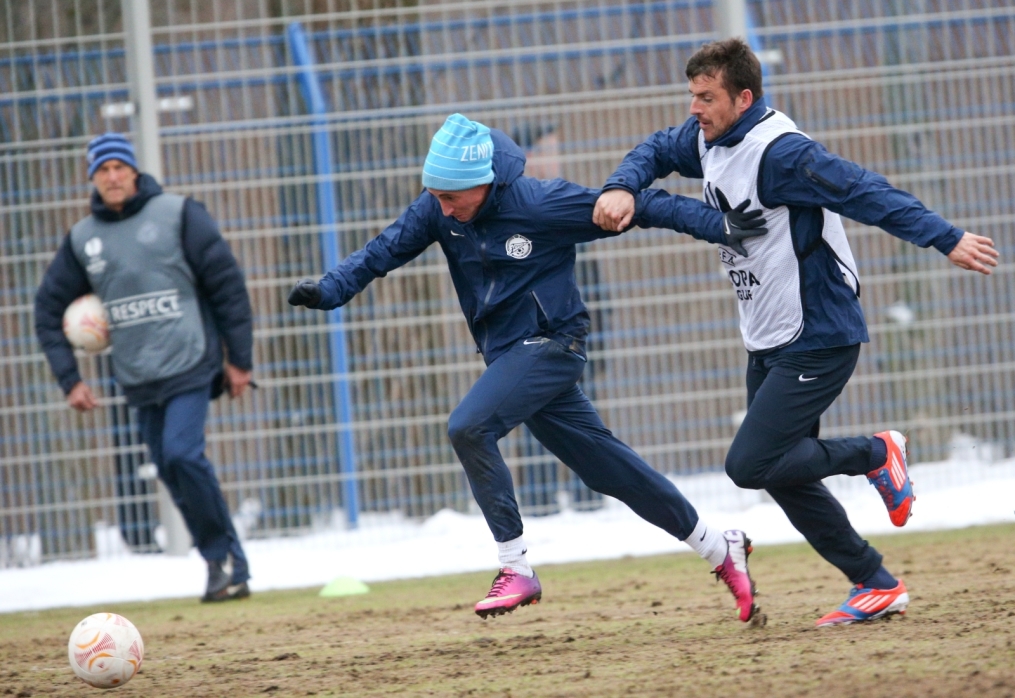 Тренировка «Зенита» перед матчем  «Зенит» — «Ливерпуль»