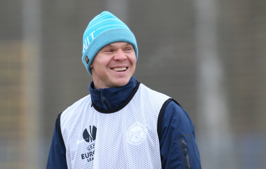 Тренировка «Зенита» перед матчем  «Зенит» — «Ливерпуль»