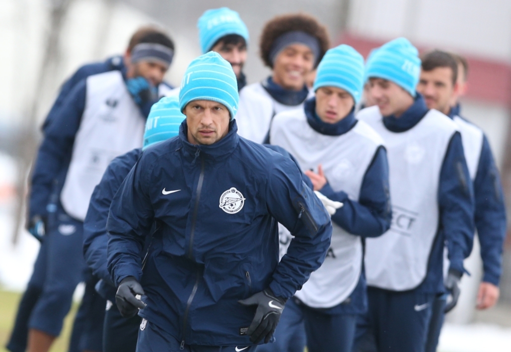 Тренировка «Зенита» перед матчем  «Зенит» — «Ливерпуль»