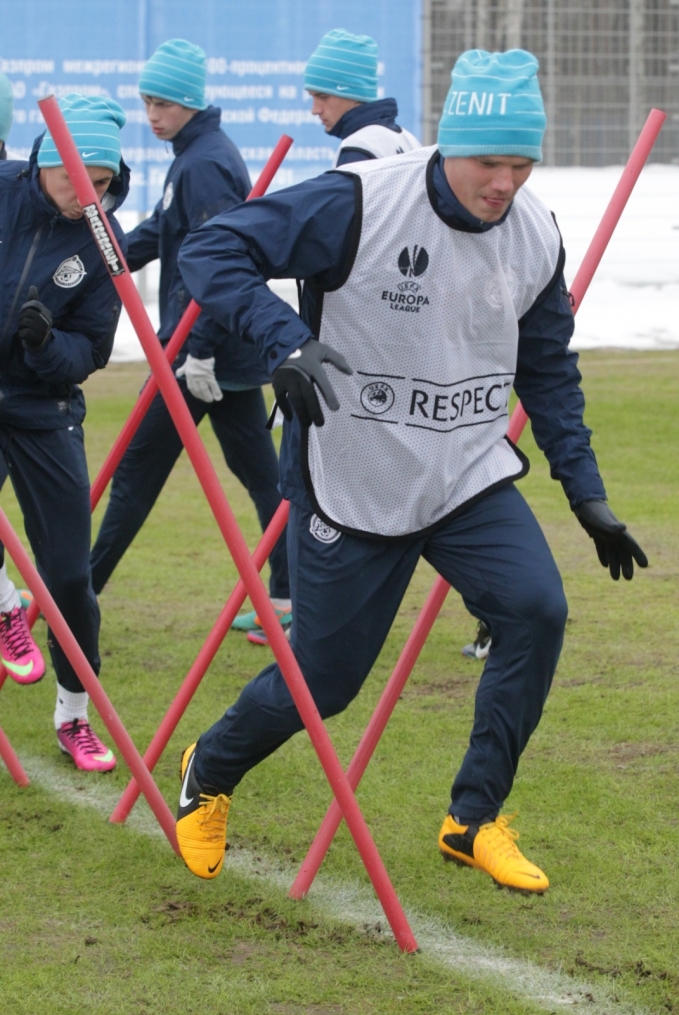 Тренировка «Зенита» перед матчем  «Зенит» — «Ливерпуль»