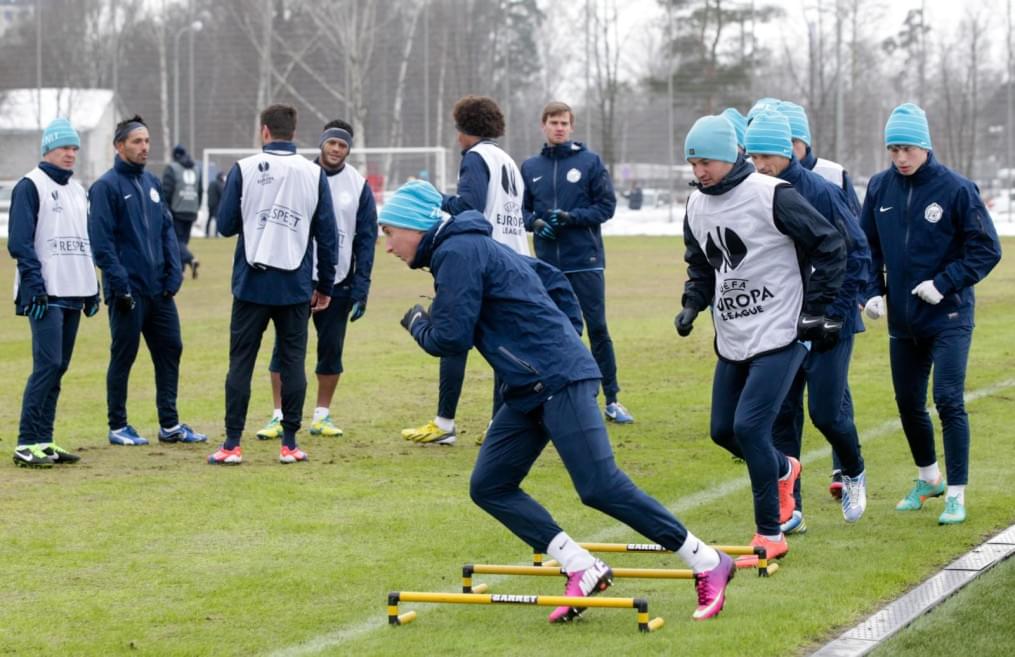 Тренировка «Зенита» перед матчем  «Зенит» — «Ливерпуль»