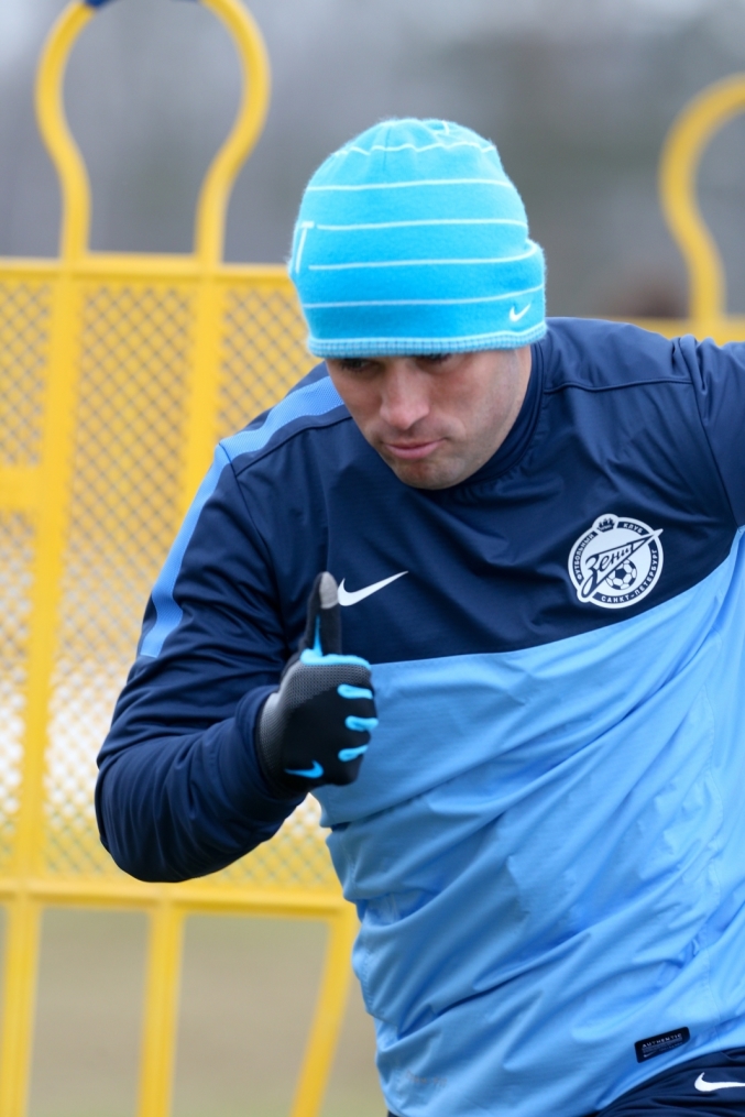 Тренировка «Зенита» перед матчем  «Зенит» — «Ливерпуль»