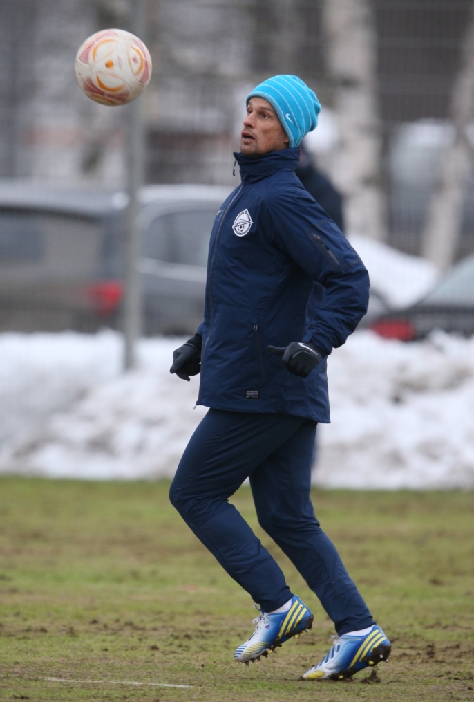 Тренировка «Зенита» перед матчем  «Зенит» — «Ливерпуль»