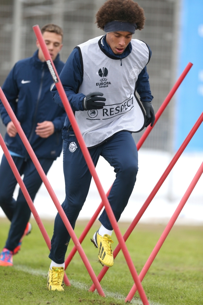 Тренировка «Зенита» перед матчем  «Зенит» — «Ливерпуль»