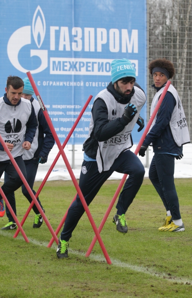 Тренировка «Зенита» перед матчем  «Зенит» — «Ливерпуль»