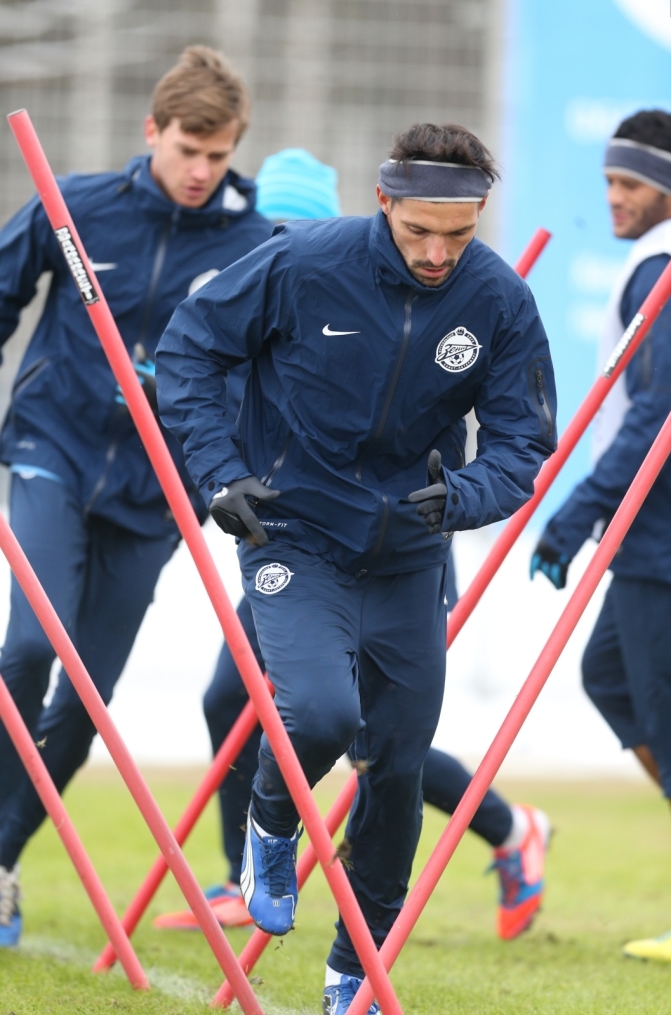 Тренировка «Зенита» перед матчем  «Зенит» — «Ливерпуль»