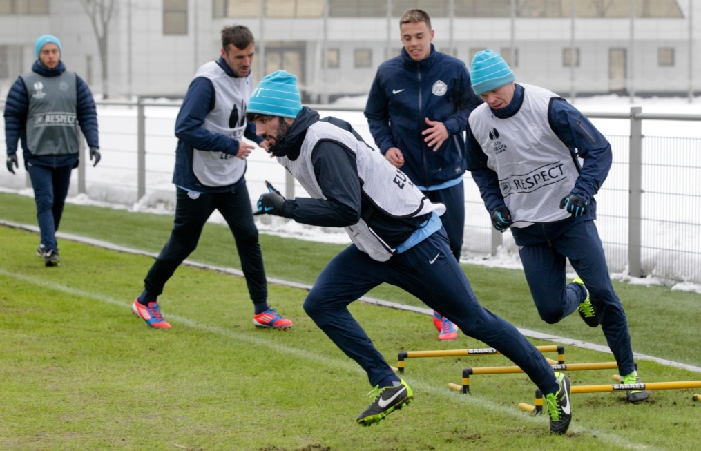 Тренировка «Зенита» перед матчем  «Зенит» — «Ливерпуль»