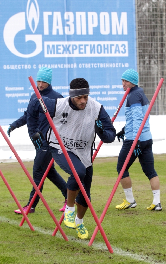 Тренировка «Зенита» перед матчем  «Зенит» — «Ливерпуль»