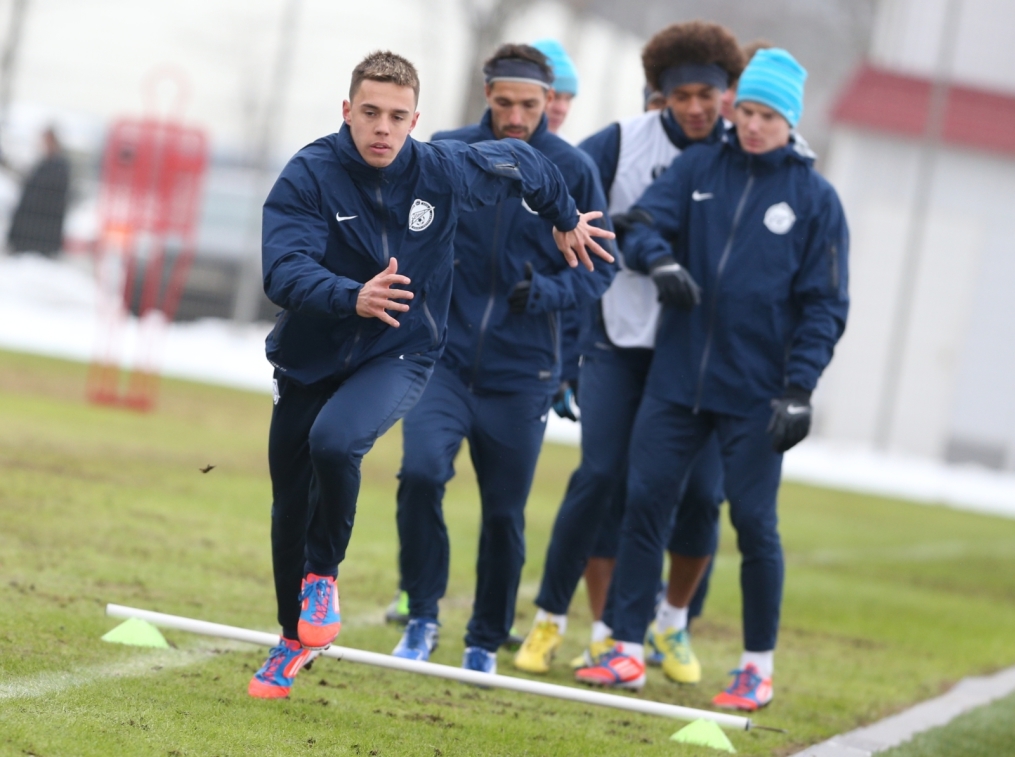 Тренировка «Зенита» перед матчем  «Зенит» — «Ливерпуль»