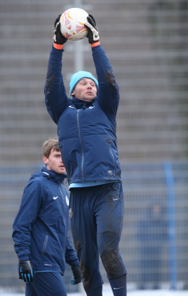 Тренировка «Зенита» перед матчем  «Зенит» — «Ливерпуль»