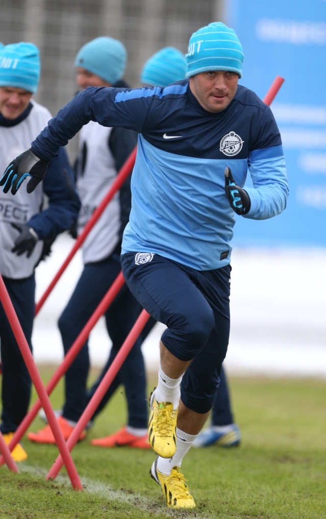 Тренировка «Зенита» перед матчем  «Зенит» — «Ливерпуль»