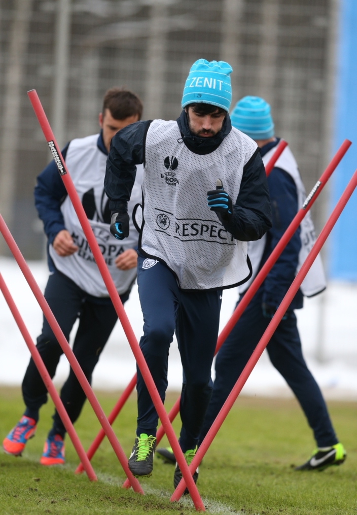 Тренировка «Зенита» перед матчем  «Зенит» — «Ливерпуль»