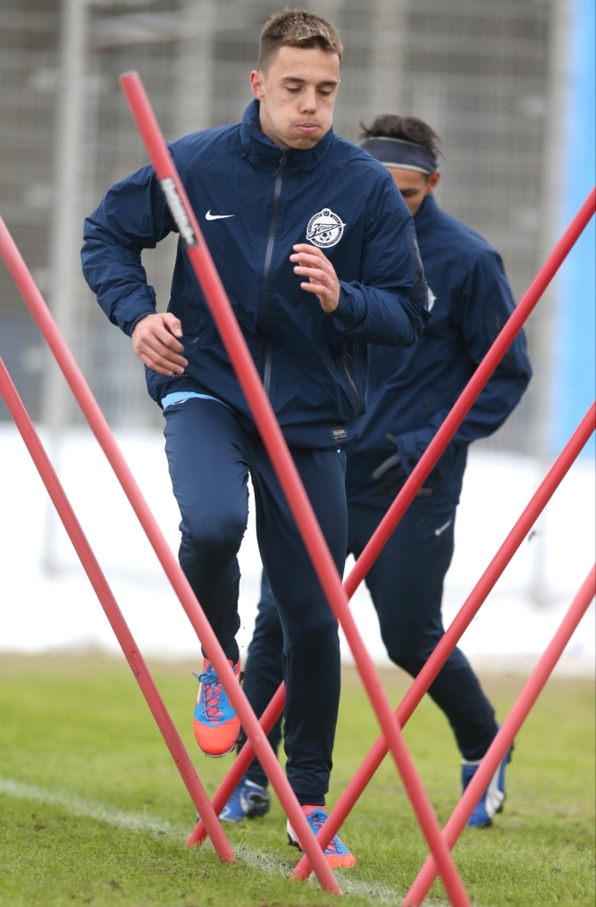 Тренировка «Зенита» перед матчем  «Зенит» — «Ливерпуль»