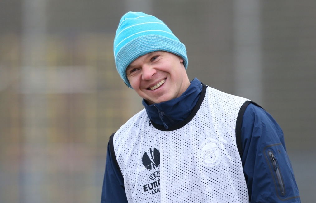 Тренировка «Зенита» перед матчем  «Зенит» — «Ливерпуль»