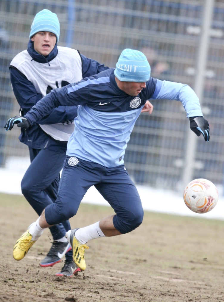 Тренировка «Зенита» перед матчем  «Зенит» — «Ливерпуль»