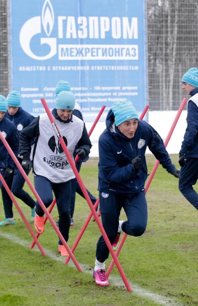 Тренировка «Зенита» перед матчем  «Зенит» — «Ливерпуль»