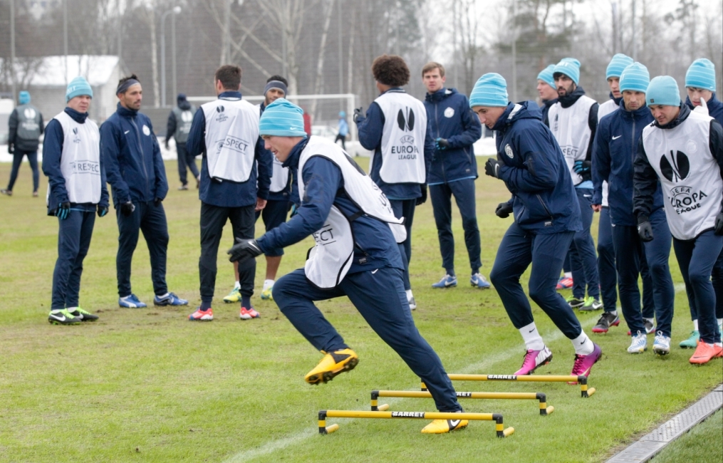 Тренировка «Зенита» перед матчем  «Зенит» — «Ливерпуль»