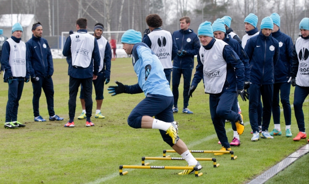 Тренировка «Зенита» перед матчем  «Зенит» — «Ливерпуль»