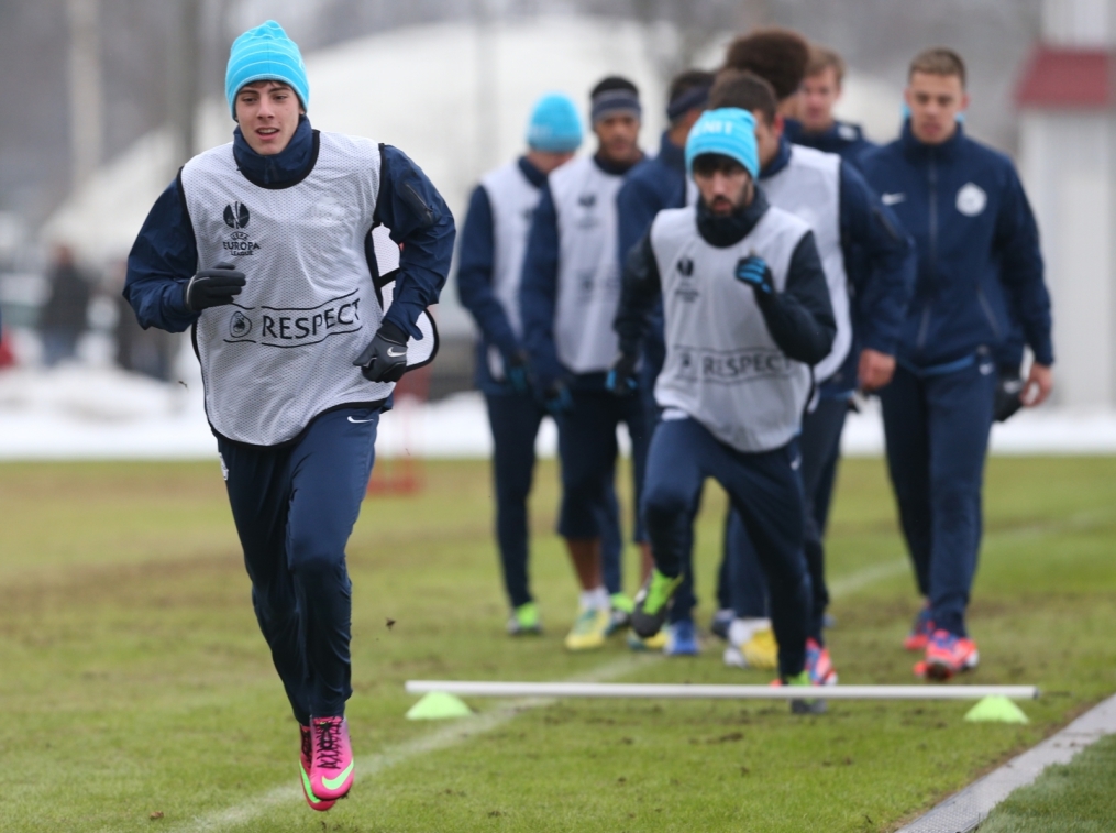 Тренировка «Зенита» перед матчем  «Зенит» — «Ливерпуль»