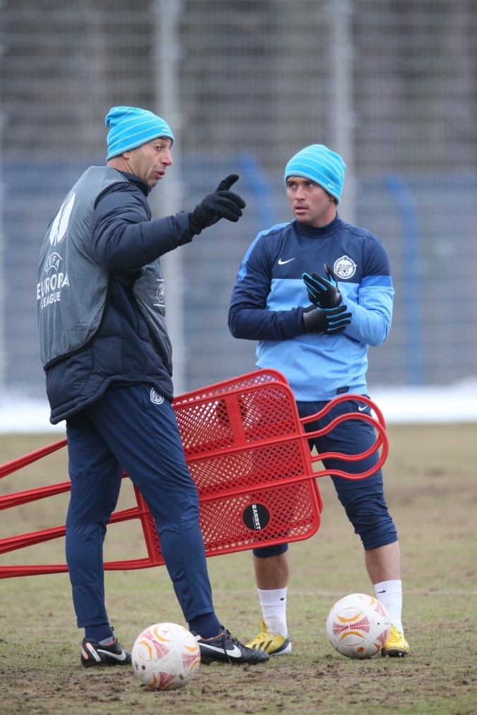 Тренировка «Зенита» перед матчем  «Зенит» — «Ливерпуль»