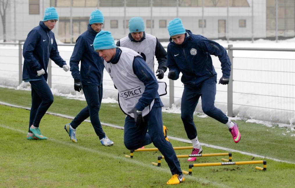 Тренировка «Зенита» перед матчем  «Зенит» — «Ливерпуль»