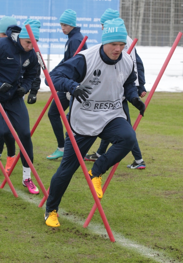 Тренировка «Зенита» перед матчем  «Зенит» — «Ливерпуль»