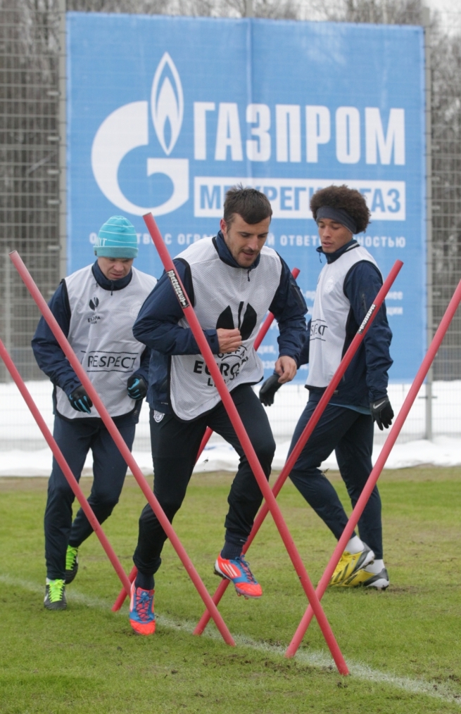 Тренировка «Зенита» перед матчем  «Зенит» — «Ливерпуль»