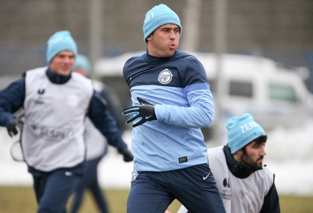 Тренировка «Зенита» перед матчем  «Зенит» — «Ливерпуль»