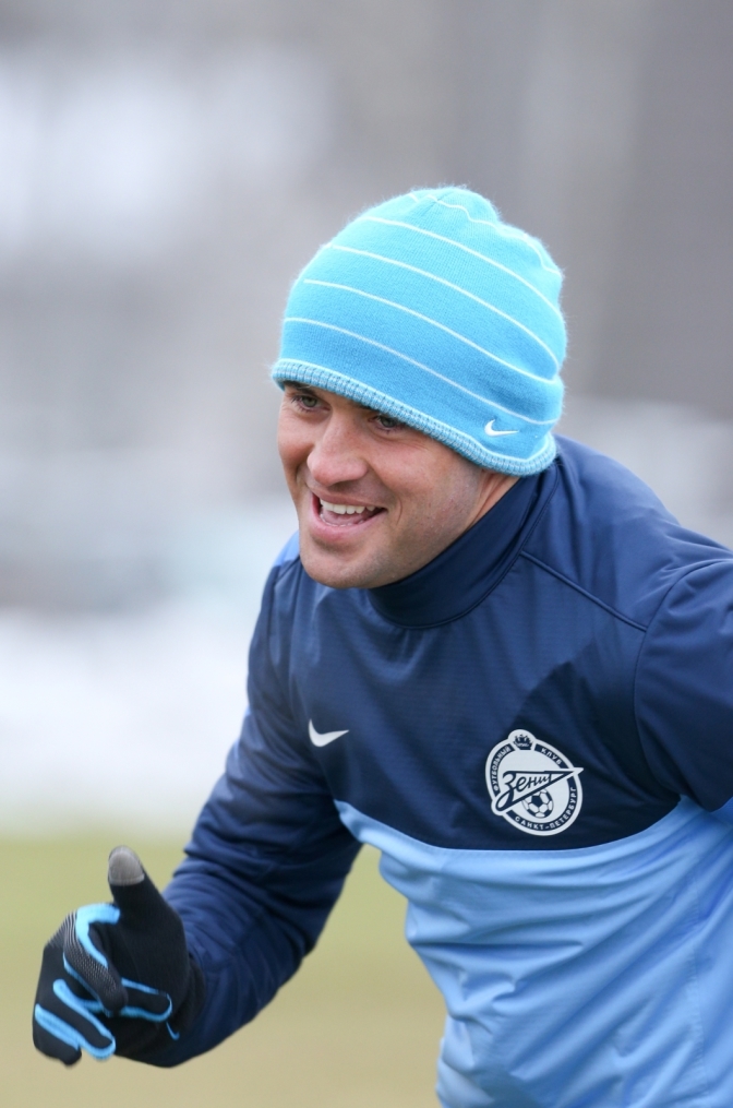 Тренировка «Зенита» перед матчем  «Зенит» — «Ливерпуль»