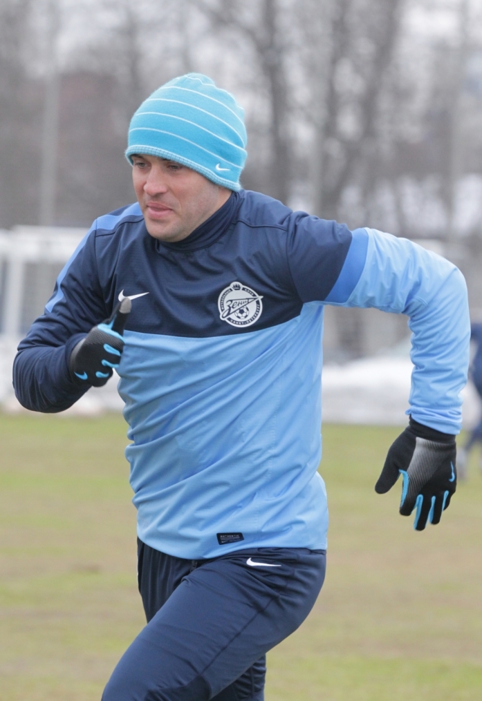 Тренировка «Зенита» перед матчем  «Зенит» — «Ливерпуль»