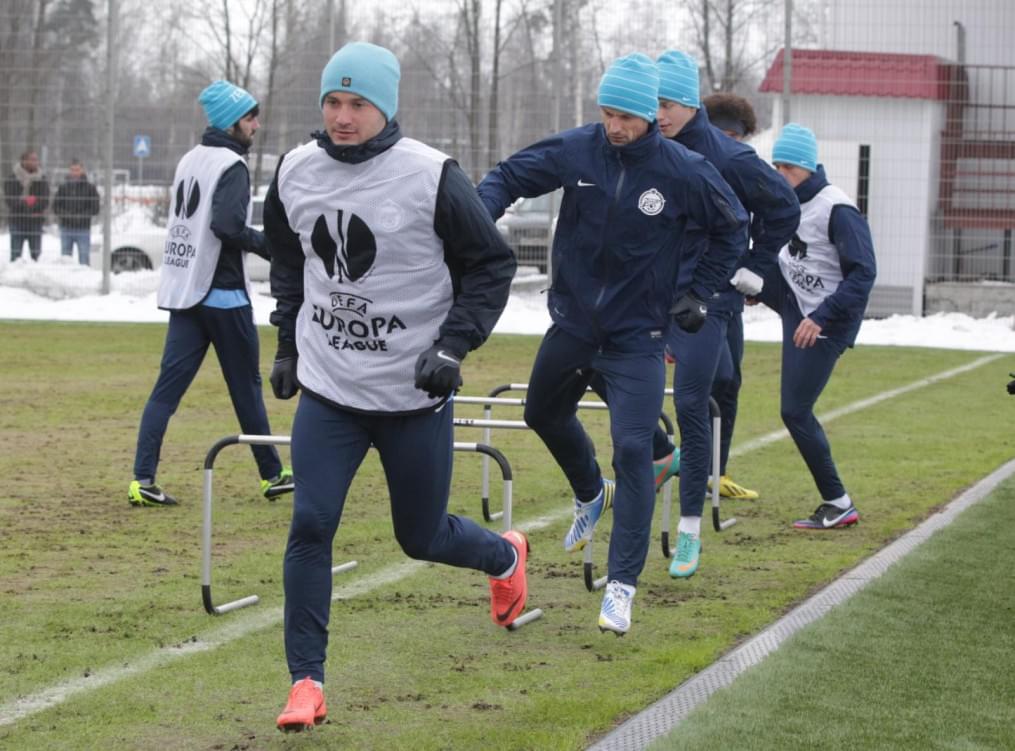 Тренировка «Зенита» перед матчем  «Зенит» — «Ливерпуль»